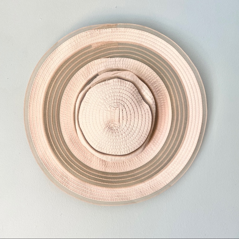 Liz Claiborne Cream&Green Beach Sun Hat